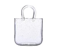 Generico Handbag Shaped Glass Vase, 500g, Purse Style Beverage Cup, Decorative Crystal Design, Wine Serving, Floral Arrangements, Centerpieces, Events