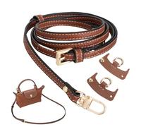 Generico Handbag Straps - PU Leather Adjustable Replacement, Shoulder Bag Straps With 2 Buckles | Mini Bag Accessories For Women Leather No-Drill Convertible Tote Strap
