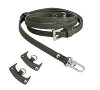 Generico Handbag Straps - PU Leather Adjustable Replacement, Shoulder Bag Straps With 2 Buckles | Mini Bag Accessories For Women Leather No-Drill Convertible Tote Strap