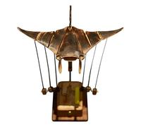 Generico Handcrafted Manta Ray, Wooden Mechanical Automaton, 12x8 Inches Dynamic Model with Moving Parts, Premium Wood Construction, Desk Decor with Design, Home Accessory for Office and Shelf