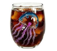 Generico Handcrafted Octopus Glass 9cm Marine Life Stemless Cup For Drinks