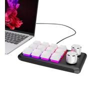 Generico Handed Mechanical Keyboard, Portable Keypad, Ergonomic Equipment, Perfect Buttons for School Use, Compact Design, Ideal for Streamers, Gamers, Professionals