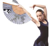 Genérico -Handfächer aus Seide - Handfächer mit Bambusrahmen | Fächer aus Seidenstoff mit verschiedenen Mustern für Hochzeiten, Tanzpartys, Geschenke, Wanddekoration