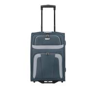 Generico Handgepäck Koffer mit 2 Rollen, Reisekoffer Klein, Orlando, Klassischer Weichgepäck Trolley im zeitlosen Design, Marine, Suitcase