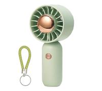 Genérico Handheld Fan - 15 cm Small Personal Fan, portatile Rechargeable with Lanyard, Three Speed Settings | Compact for Outdoor Travel Women Men Kids Desk Bedroom Camping Beach Vacation