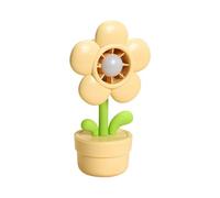 Generico Handheld Fan - 16cm, Flower Pot Design, USB Rechargeable Blower, 3 Speeds | Night Light Cooling Fan, Adjustable Desk Fans For Kids, Students, Bedroom, Car, Beach, Outdoor, Kitchen, Classroom