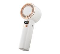 Generico Handheld Fan, Digital Display Cooling, 16.3x6.2x5cm/6.42x2.44x1.97inches Adjustable Speed Control, 3000mAh Rechargeable Battery for Outdoor, Indoor, Hiking, Camping, School,