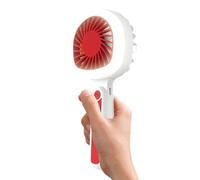 Generico Handheld Fan | with LED Light Racket Shape Rechargeable Quiet Wind Blower | Travel Fan | for Outdoor Camping Beach Concert Office Travel Summer