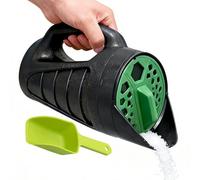 Generico Handheld Fertilizer Spreader - Adjustable Flow Hand-Crank Broadcaster, Precision Garden Seeding, Winter Snow Salt Distribution, Portable Lawn Care, Manual Seed Sower | for Gardeners