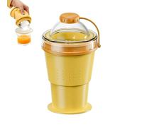 Generico Handheld Folding Silicone Ice Hockey Cup - Portable Ice Hockey Cup | Silicone Iće Tray | 375ml Capacity, 2-in-1 Içe Drink Mode, Leak-Proof Design, Easy To Clean, Foldable Içe Maker