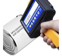 Generico Handheld Inkjet Printer, with 4.3 Inch LED Touch Screen, 600dpi Inkjet Coding Machine, Mobile Inkjet Coder, 0.08-1.3cm Print Height, for Text, Number, Wood Glass Plastic Cloth