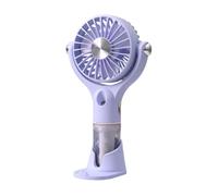 Generico Handheld Misting Fan, Quiet 100 Speeds, Mini USB Rechargeable | 4.33x3.15x8.46in Desk Fan with Water Mist for Summer Walking Commuting Camping Travel Home Desk Office