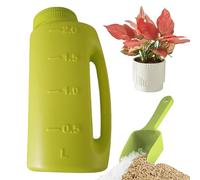 Generico Handheld Spreader - Garden Fertilizer Seed Spreader, 2L Salt Spreeader for Snow, Ice Melt Shaker Dispenser with Adjustable Opening, for Lawn Yard Deicer Salt Spreeader Tool