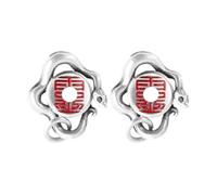 Generico Handmade Cinnabar Snake Bead Pendant,Guardian Serpent Protection Amulet for Jewelry Making,Unisex Gift for Women Men,Yoga Meditation (2)