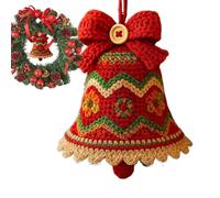 Genérico Handmade Crafting Set | Christmas Crochet Kit | Crochet Complete Kit Christmas Bell Ornament For Holiday Craft Enthusiasts Beginners Adults Teenagers School Projects Family Bonding