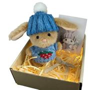 Generico Handmade Crochet Pocket Hug Easter Gifts Emotional Support Rabbit Doll Little Pocket Bunny Toy for Kids Women Friends Family