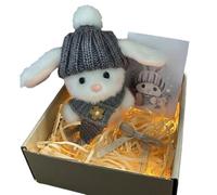 Generico Handmade Crochet Pocket Hug Easter Gifts Emotional Support Rabbit Doll Little Pocket Bunny Toy for Kids Women Friends Family