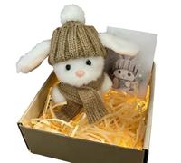 Generico Handmade Crochet Pocket Hug Easter Gifts Emotional Support Rabbit Doll Little Pocket Bunny Toy for Kids Women Friends Family