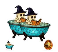 Generico Handmade Ghost Bubble Bath Lamp, Ghost Bubble Bath Lamp, For Table, Shelf, Fireplace - Spooky Room Decor, Bubble Bath Lamps (A,2PCS)