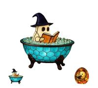 Generico Handmade Ghost Bubble Bath Lamp, Ghost Bubble Bath Lamp, For Table, Shelf, Fireplace - Spooky Room Decor, Bubble Bath Lamps (A,1PCS)