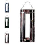 Generico Handmade Stained Glass Photobooth Frame,Vertical Gallery Display Photobooth Frame,2026 New Vertical Hanging Photo Strip for Photo Strip 2x6 Inch,Unique Gift for Weddings & Memories (Purple)