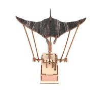 Generico Handmade Wooden Manta Ray Ornament, Smart Electric Manta Ray Marine Life Swimming Ornament for Home Tabletop Decor, Mechanical & Sea Lovers Gift