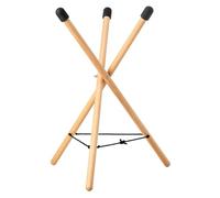 Generico Handpan Drum Stand - Beech Wood 3cm Diameter | Steel Tongue Drum | Bracket Snare Holder | Solid Tripod Structure, Sturdy Non-Slip Portable Adjustable Holder For Handpan Drums Playing