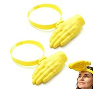 Generico Hands-Free Hand Shade Hat - Instant Sun Protection Visor, 3D Printed Hand Headband Sun Stop Hat, Novelty Geeky Party Headwear, Joke Presents for Any Crowd, Beach, Walking, Travel (2PCS)
