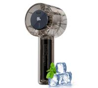Generico Handventilator Tragbarer, Mini Ventilator,USB-Aufladbar, 5 Geschwindigkeitsstufen,20 Stunden Maximale, Hand Ventilator mit LED-Display für Reisen, Büro, Draußen