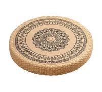 Genérico Handwoven Meditation Cushion - Yoga Round Seating Pad | Stable Soft Floor Seat For Comfort, Fireplace, Yoga Studio, Living Room, Meditation and Daily Relaxation Practice