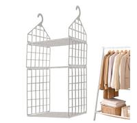 Generico Hangable Closet Organizer | Cloth Hanging Shelf | Hanging Wardrobe Organiser | Wardrobe Storage Layered Partitions | Foldable Oxford Cloth Hanging Closet for Underwear Bra Shirt Jean Pants