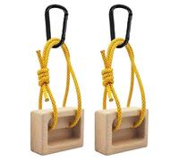Generico Hangboard for Climbing - 1 Pair Wooden Pull Up Equipment, Fingerboard Grip, Tree Hand Support | Playground Trainer Enhances Strength Indoor Outdoor Doorway Exercise Workout Fitness Accessory