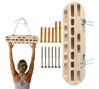 Genérico Hangboard Rock Climbing - 21,45 x 5,85 x 1,76 Inches Wooden Board for Climbing | Smooth ClimbingHolds, Durable ClimbingBoard for Indoor Practice, Pull-Up Grip, Arm Training