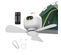 Generico Hanging Fan, Camping Tent Fan, 9.84x9.84x4.53 Inches, Rechargeable Blower, Remote Control Quiet Air Circulator for Rv, Gazebo, Bedroom, Patio, Workshop, Garage, Outdoor, Travel