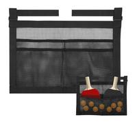 Generico Hanging Table Tennis Ball Holder Net - Polyester 40x26.5cm No Drill Large Capacity - Sports Equipment Storage Pouch For Multi Balls - Wall Mount Organizer