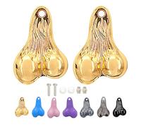 Generico Hanging Truck Balls Nuts,Bumper Balls Bull Nuts Zinc Alloy Hanging Truck for 1/10 Universal RC Cars Realistic Durable Car Accessories (Gold)