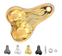 Generico Hanging Truck Balls Nuts, Bumper Bull Zinc Alloy Hanging Truck Balls Nuts for 1/10, 1/8 Scale RC Trucks & Cars (Gold)