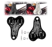Generico Hanging Truck Balls Nuts -Simulation RC Car Decorative BumperOrnaments 55x39mm for 1/10,1/8Scale RC Trucks & Cars，Realistic Durable Car Accessories (Black)