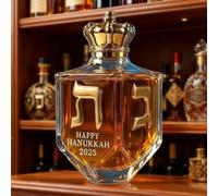 Generico Hanukkah Dreidel Whiskey Bottle, Hanukkah 2025 Dreidel Whiskey Bottle Artistic Glassware for Family Gatherings and Special Occasions with Functional and Collectible Style (1pcs)
