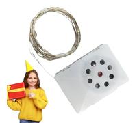 Generico Happy Birthday Music Box, Birthday Voice Message Recorder, Recorder Core Box, LED String Lights Party Decorations for Dad Daughter Son Wife Husband Friends