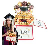 Generico Happy Graduation Card for Congratulations, Graduation Congratulations, Unique Creative Graduation Greeting, Fun Colorful Graduation Card, Creative Graduation Congratulations Card,