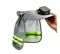 Generico Hard Hat Neck Shade Safety cap Fan with Neck Shield