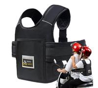 Generico Harnais De Sécurité Pour En Nylon - Taille 73-98cm, Ceinture De Moto Réfléchissante Et Respirante, Sangle De Maintien Réglable Pour Scooter Électrique, Vélo Et Voyage En Duo