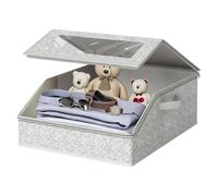 Generico Hat Box Storage - Thick Zipper Container with Clear Window - Hat Storage Organizer, Baseball cap storagesbox for Family, Friends, Car, Bedroom, Indoor, Home, Clothes, Scarves, Gloves