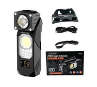 Generico Hat Clip Flashlight - USB Rechargeable Waterproof LED Headlamp