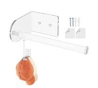 Generico Hat Organizer | Clear Acrylic Hat Rack | Transparent Baseball Cap Display Stand 7.5x4.5x15cm | Wall Mounted Hats Storage Holder | For Closet Door Bedroom Wardrobe Home Indoor Display