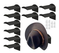 Generico Hat Rack for Wall - 10 Pack Adhesive Baseball Cap Storage Hangers | No-Drill Wall Mount Western Hats Organizer Closet & Bedroom | Heavy Duty Hooks Entryway, RV, Garage & Doorwayc