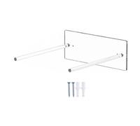 Generico Hat Rack For Wall - Acrylic 25.5CM, Transparent Cap Storage Hook, Screw Mount, Clutter Free | Sl crylic Hat Holder, Door Hats For Home, Entryway, Hallway, Bedroom, Garage, RV