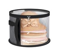 Generico Hat Storage Box, Large Capacity Stackable Carrying Case, Portable Hat Organizer Box, Baseball Cap Storage Container For Home Apartment Dorm Closet Shelf Travel Luggage Beach Men Use