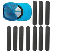 Generico Hat Sweat Liner - 10pcs Sweat Absorbent Hat Liner Stripes, Adhesive Neck Ļiner Pads for Clothes & Hats, Strong Absorbing Śweat Pads for Women Men, Quick Dry Replaceable Sweatband